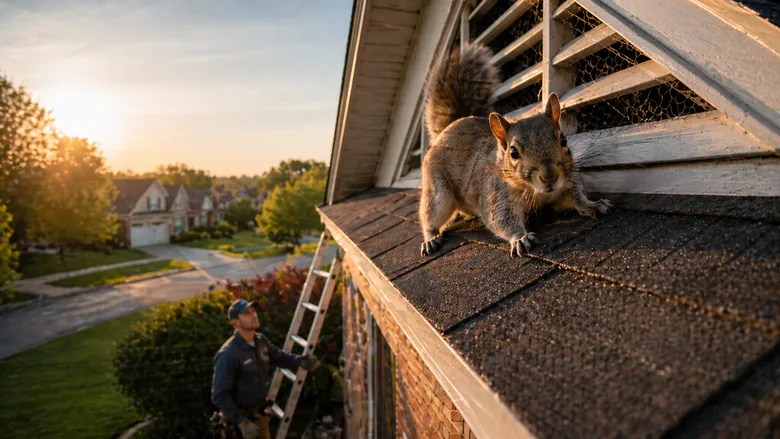 Backyard squirrel inspection